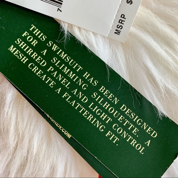 NWT Ralph Lauren Coral 1 piece Swimsuit Slimming 8 - Picture 7 of 10